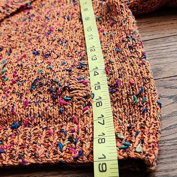 Purl One Australia Hand Knitted Crop Sweater One Size Tango Vintage Artsy Boho - Picture 7 of 11